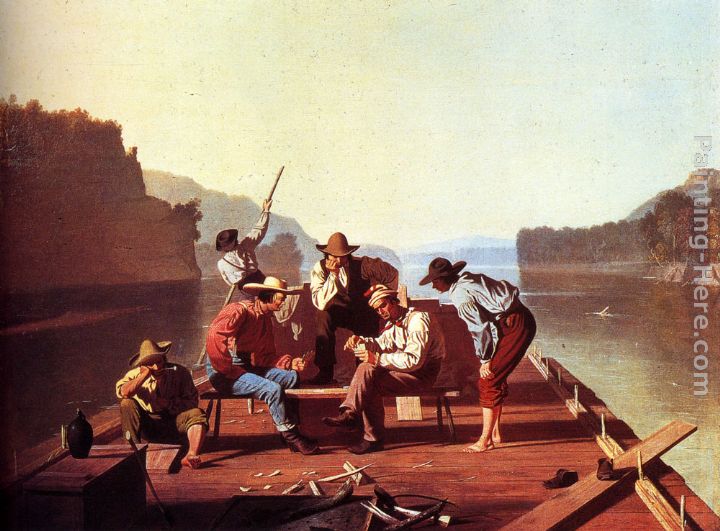 George Caleb Bingham Ferrymen Playing Cards